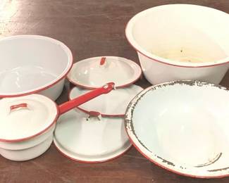 855 - Lot of Enamelware Items