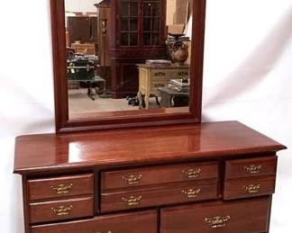 386 - Dresser with Mirror - 49" x 33" x 18"