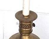 645 - Brass Lamp - 35" Tall You are buying a used as-is electric/electronic item. We do not guarantee all components are present, and if it is not expressly stated, it is untested.