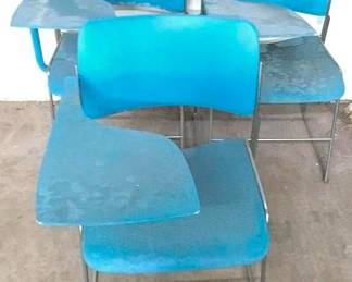 1124 - 3 School Desks - 30" x 20" x 25"