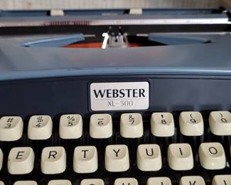 VINTAGE WEBSTER XL 500 TYPEWRITER