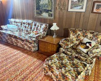 Couch, chair and loveseat all match