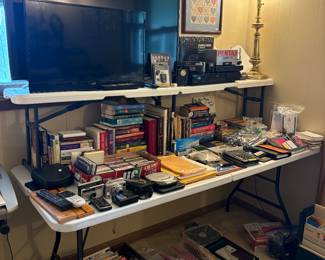 Office supplies, TVs