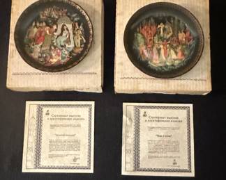 Set of 11 "Russian Legends" Porcelain Plates