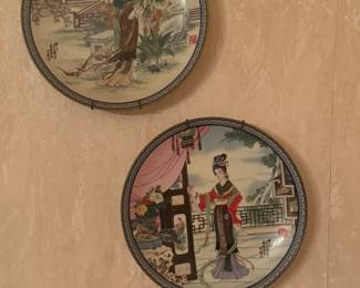 Set of 11 "Poo-Chai Beauties of the Red Mansion Series Limited Edition Porcelain Plates