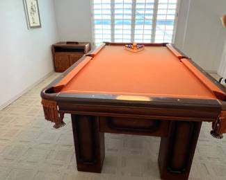 70's fixture, art, oak cabinet...