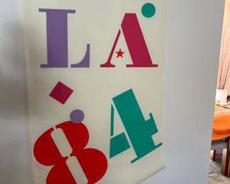 Banner for 1984 Olympics -- very collectible !