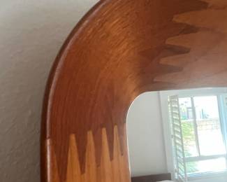 The details on this teak mirror are awesome!
