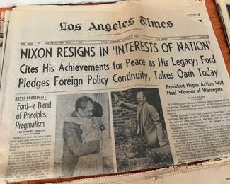 Nixon's resignation!