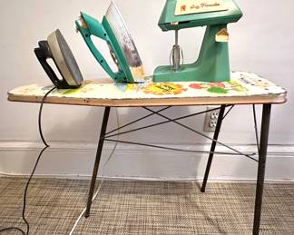 Vintage Toys By Suzy Homemaker: Ironing Board, Iron & Mixer & Miniature Iron
Lot #: 161