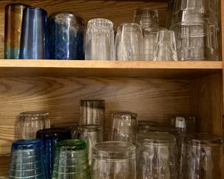 Over 30 Mixed Glasses Including Some Colored Glass
Lot #: 172