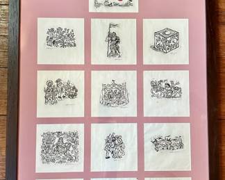 Series Of 12 Woodcut Book Plates From Fabliaux: Ribald Tales From The Old French
Lot #: 24