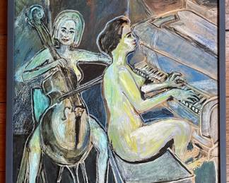Merwin Altfeld (American, 1968) Original Oil Painting Of Nude Musicians, Signed
Lot #: 33