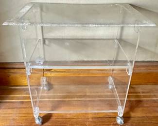 Vintage Lucite 2 Tier Rolling Cart
Lot #: 169