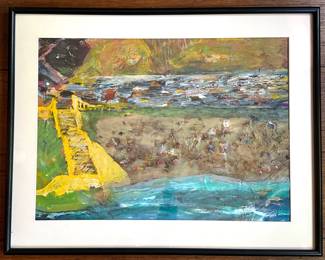 Merwin Altfeld (American, 1969) Mixed Media Landscape Painting, Signed
Lot #: 36