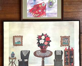 Horace Pippin Metropolitan Museum Of Art Exhibition Poster & Gladys Fave Original Watercolor
Lot #: 167