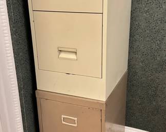 3 Small Metal Filing Cabinets: 2 Gray, 1 Off-white
Lot #: 15