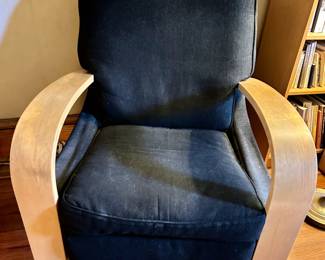La Z Boy Carlyle High Leg Recliner Armchair With Rounded Wood Arms
Lot #: 32
