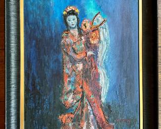 Merwin Altfeld (American, B1931) Original Oil Painting Of Geisha
Lot #: 35