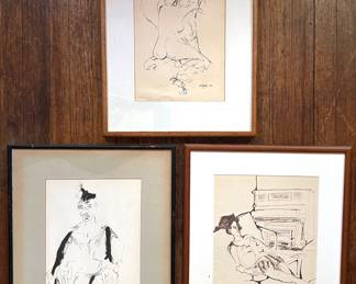 3 Merwin Altfeld (American, 1960s) Original Drawings, Signed
Lot #: 37