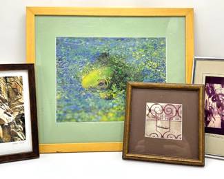 4 Original Framed Photographs: Frog & International Travel, Some Signed
Lot #: 148