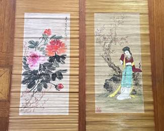 2 Vintage Hand Painted Japanese Scrolls
Lot #: 146