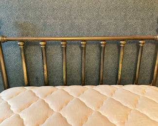 Queen Size Brass Headboard With Metal Bed Frame
Lot #: 65