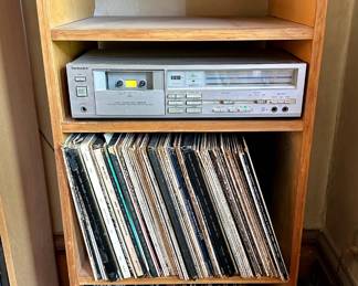 Vintage Solid Pine Wood Electronics Records Storage Cabinet
Lot #: 136