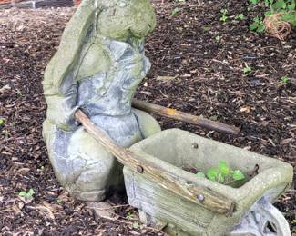 Large concrete decorative yard figure