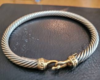 .925 Silver David Yurman Purple bracelet