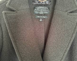 J. Crew Grey Italian Boiled Wool Top Coat – Size 16T