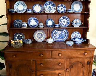 Pine Pewter Cupboard