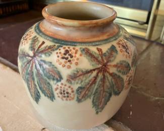 Rookwood Pottery Buckeye Design Vellum Vase – #6632