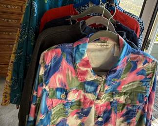 Drapers & Damons Colorful Brushstroke Print Jacket – Size XL