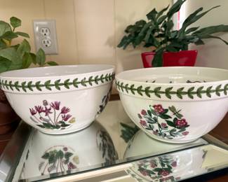 Pair of Portmeirion "Botanical Garden" Serving Bowls