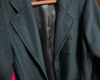 Linea by Louis Dell'olio Teal Wool Blend Jacket – Size XL