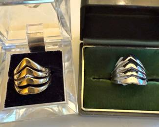 Milor Chevron Rings
