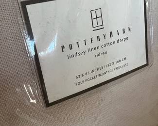 Pottery Barn Lindsey Linen Cotton Drapes