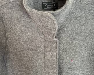 L.L. Bean Bellandi Grey Italian Lambs Wool Peacoat – Size XL