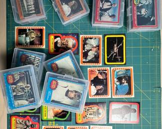 Complete Set of 1977 Blue Series Star Wars Cards with Stickers; duplicates as well. Orange and Red not complete sets.