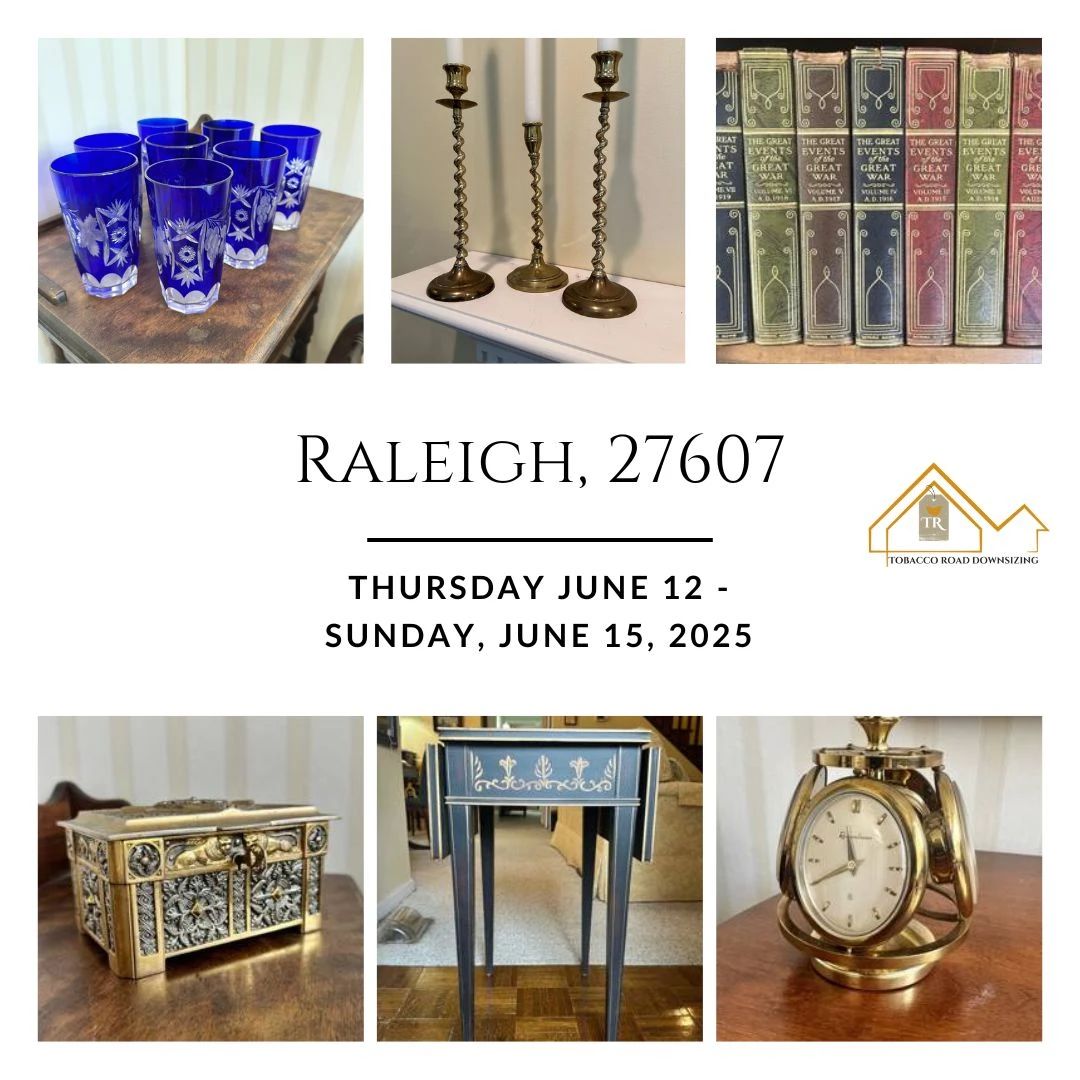 Text Olivia at 919.444.2026 for an appointment or to hold items.