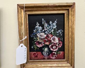 R42 - $40 each - Signed Glenn F. Bastian Oil Paintings (2 of 2) - Measure 5.5"W x 6.5"T