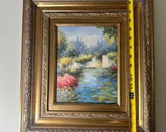 R79 - $125 - Garden - Signed Bassano 16.5 x 17