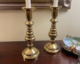 R100 - $65 - Virgina Metal Crafters Brass Candle Holders