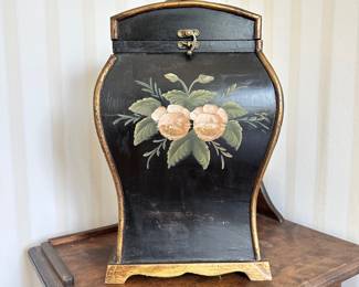 R57 - $15 - Painted Wooden Box (was used to hold tall match boxes)