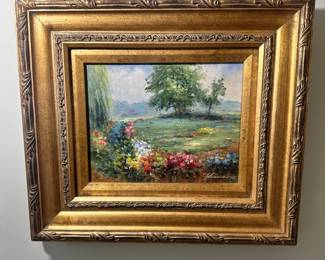 R78 - $125 - Meadow -Signed Bassano 16" x 14"