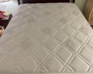 R126 - $100 - Full Size Bed Frame and Mattress w/ boxspring 