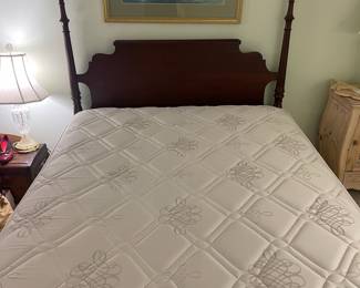 R126 - $100 - Full Size Bed Frame and Mattress w/ boxspring