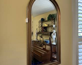 R116 - $70. Gardner Brand Mirror. Measures 15" wide x 34" tall. Excellent Condition.
