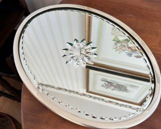 R13 - $95. Wall Mirror (or Decorative Tray) by Two's Company - 13 x 17